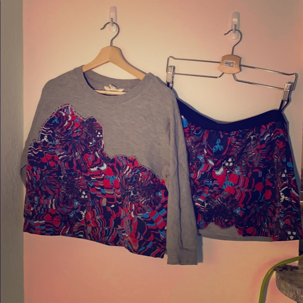 DAZZLE sweatshirt+skirt jumpsuit